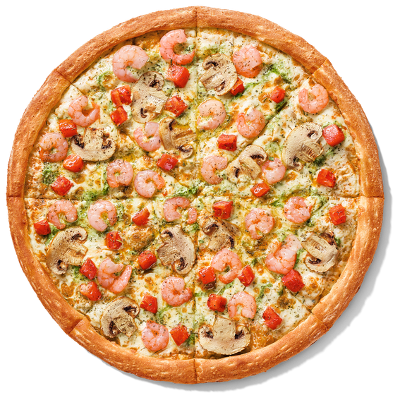 Креветка и песто — 35 см