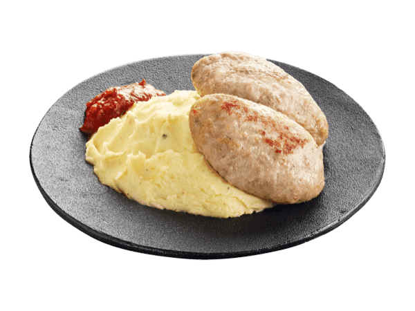 Котлетки куриные с гарниром и соусом на выбор - Теремок