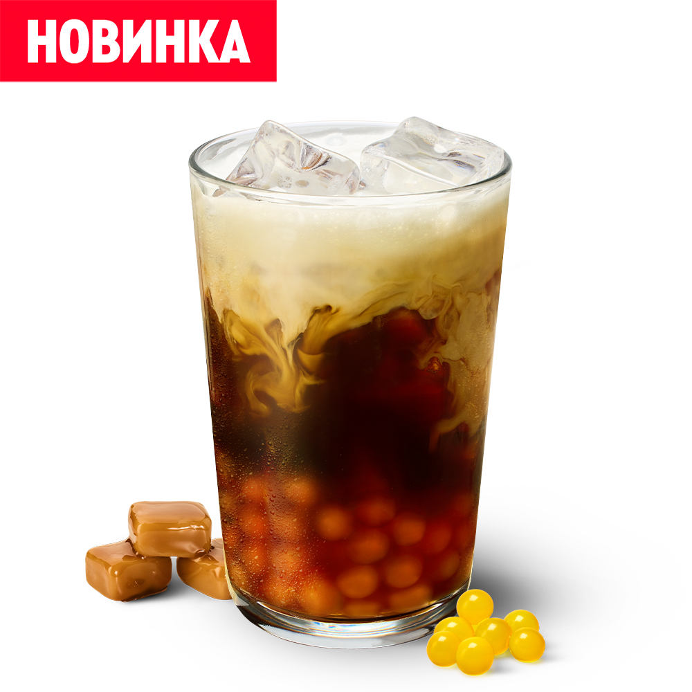 Бабл Айс-Кофе Карамель - Ростикс (КФС)