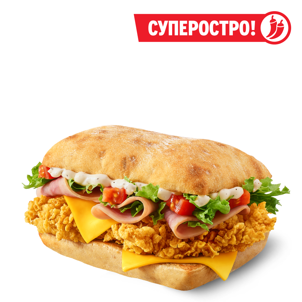 Шеф Сэндвич Суперострый - Ростикс (КФС)