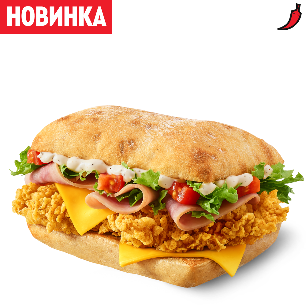 Шеф Сэндвич острый - Ростикс (КФС)