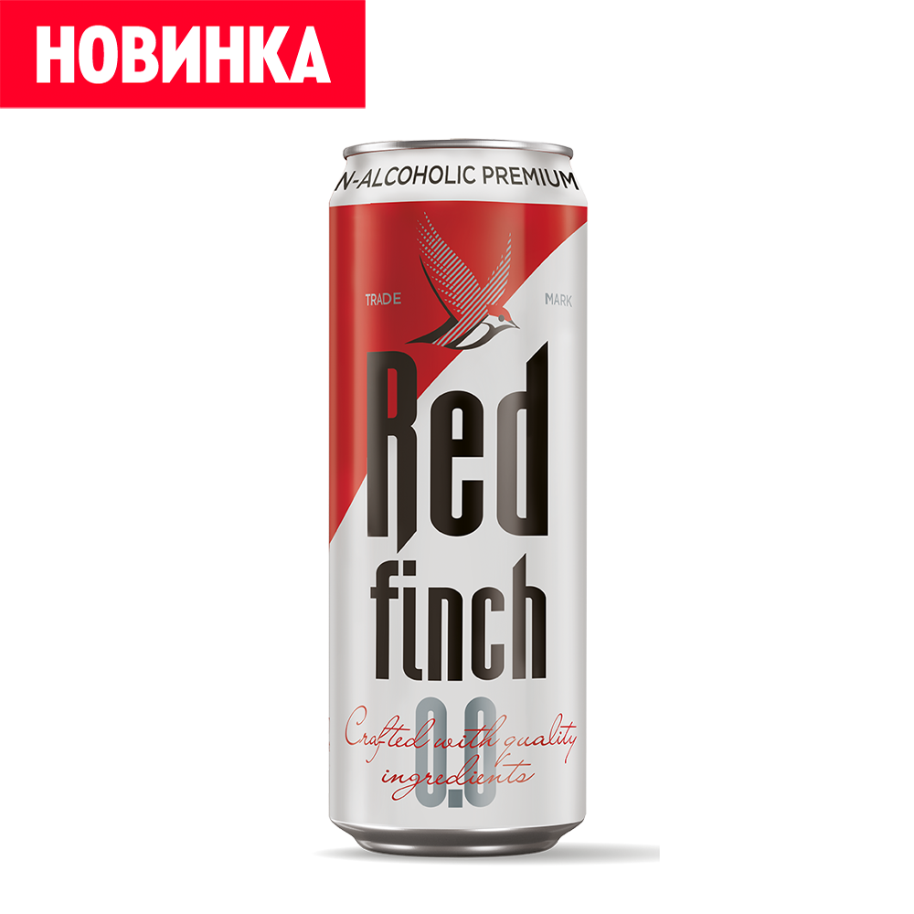 Пиво Red Finch безалкогольное 0,45 л - Ростикс (КФС)