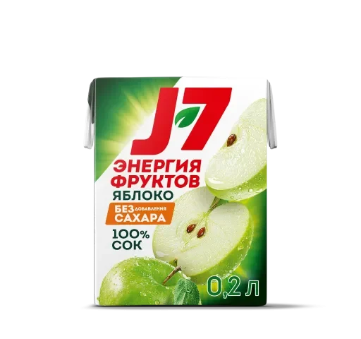 Сок J7 Яблочный 0