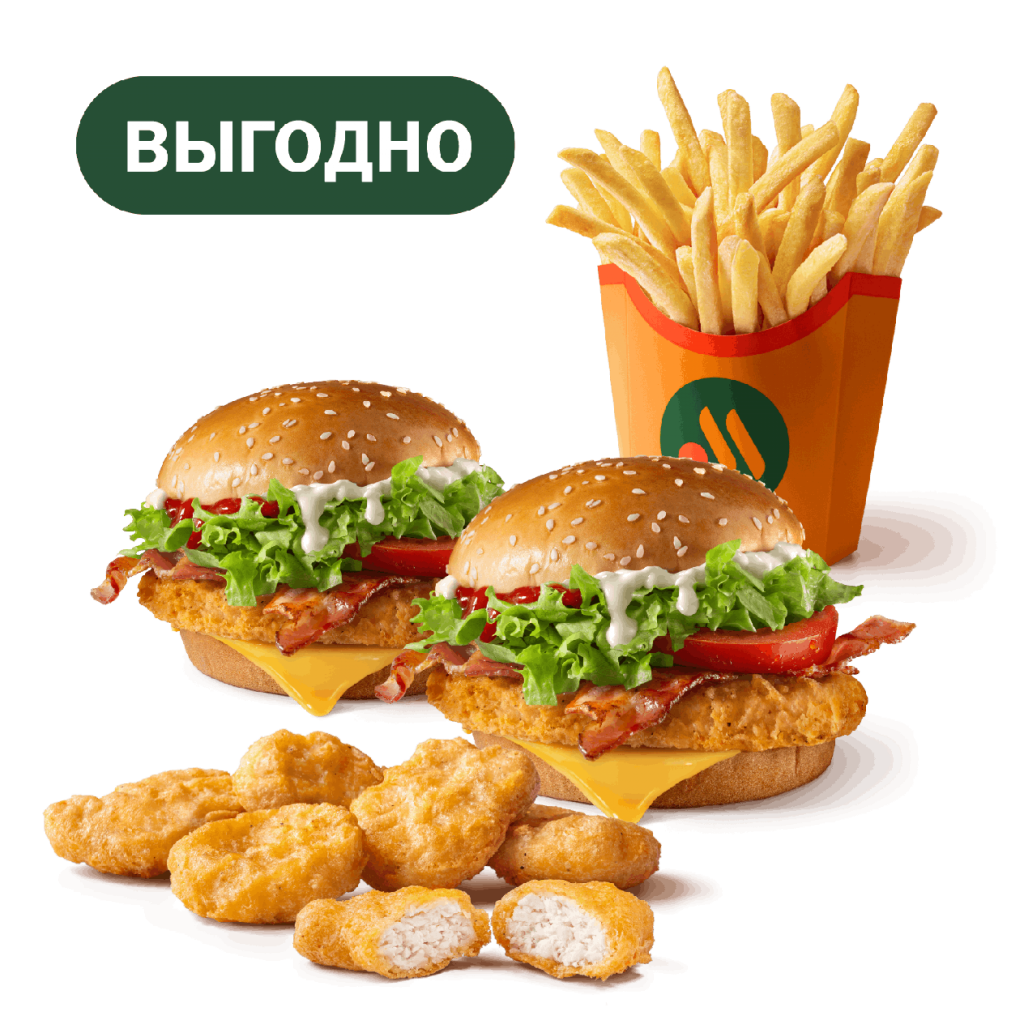 Сет Чикен Премьер с Наггетсами - во Вкусно и Точка